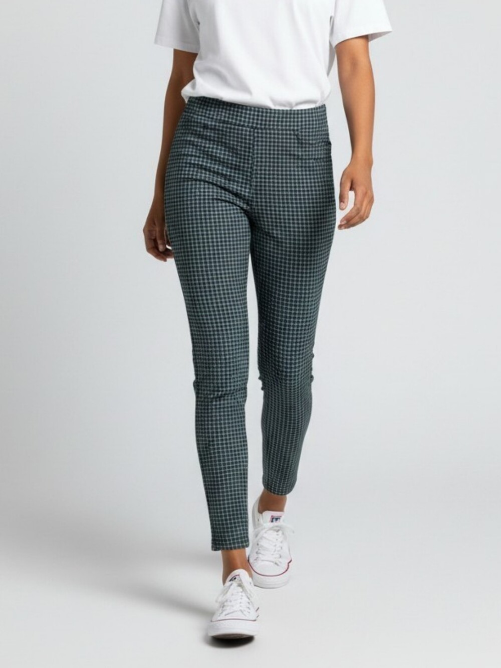 Nwt! Sanctuary pull-on skinny slim ankle pants, Gingham Pattern
